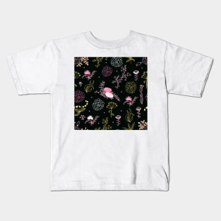 Elegance Seamless pattern with flowers Kids T-Shirt